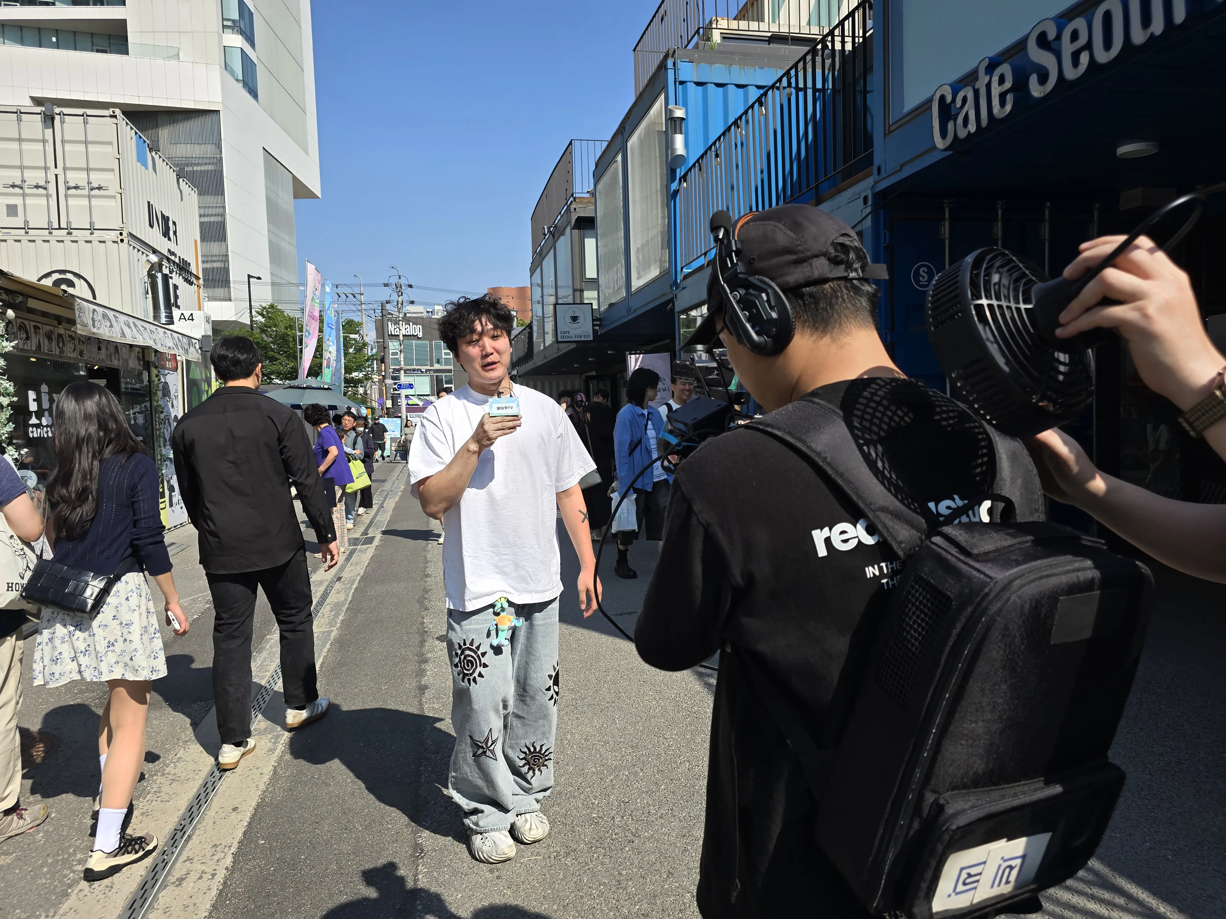 본딩인코더 야외방송 운용중