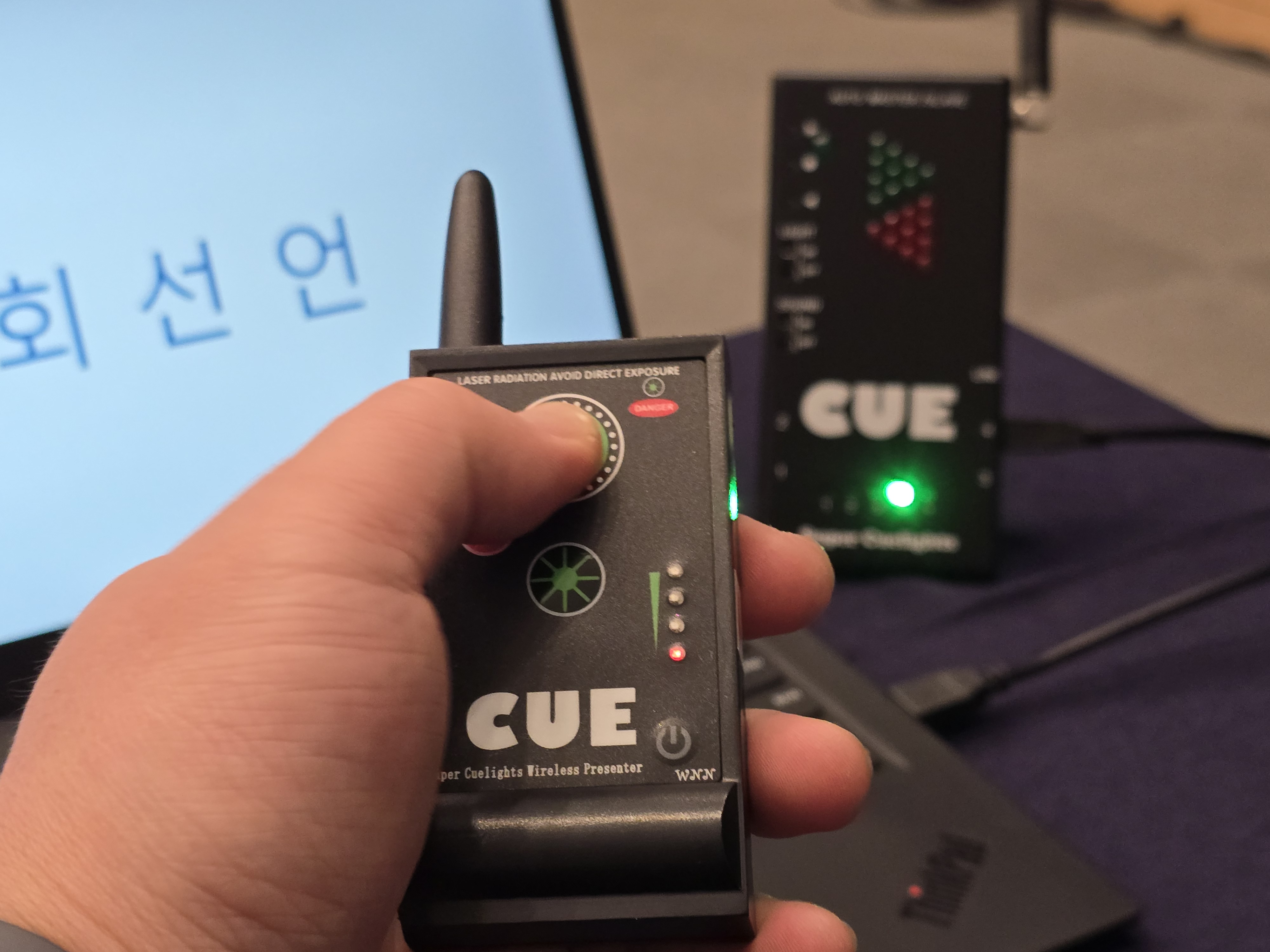 퍼펙트큐 사용중인 모습